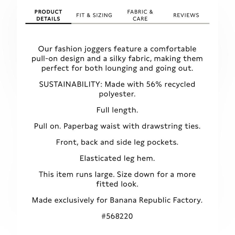 Banana Republic Satin Cargo Jogger Emerald Green Pockets Elastic Waist XS NWT - Picture 14 of 16
